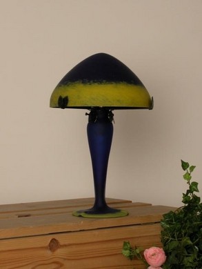 Staande lamp Blauw-Geel