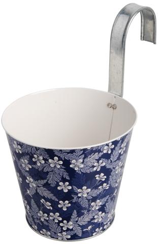 Bloempot met haak Blue blossom / Esschert Design