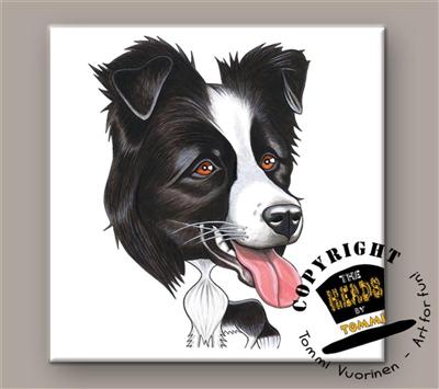 Border Collie tegeltje