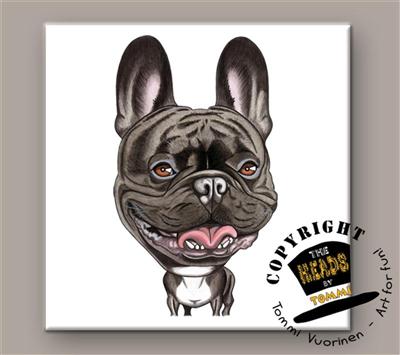 Franse Bulldog tegeltje