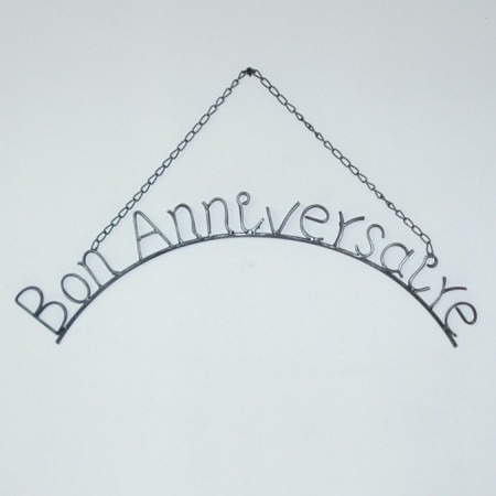 Kaarthouder tekst Bon anniversaire / Outhings