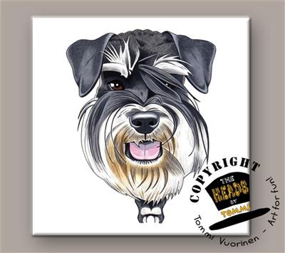 Miniatuur Schnauzer tegeltje