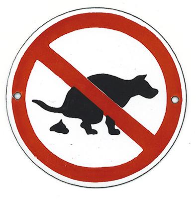 Bord verboden honden te ....