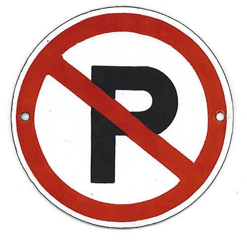 Bord verboden te parkeren