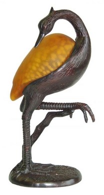 Lamp Kraanvogel Bruin
