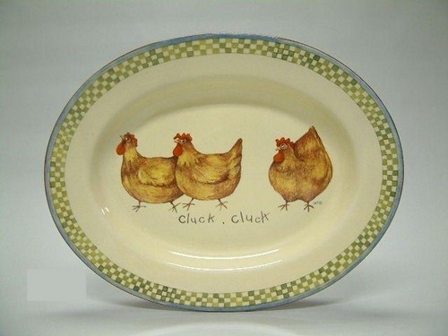 Cluck cluck schaal ovaal