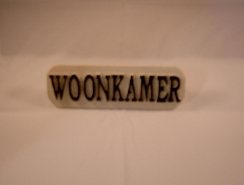 Deurbordje woonkamer Deurbordje woonkamer