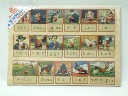 Aap noot mies puzzelplankje