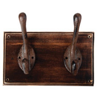 Twee dubbele kapstokhaken / Esschert Design