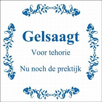 Tekst tegel Gelsaagt voor tehorie ... - Delfts Blauw