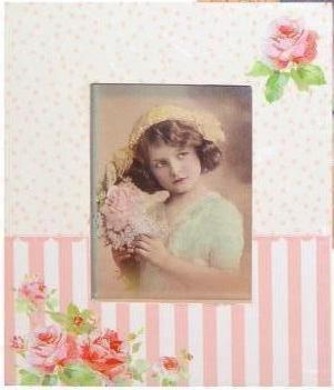 Fotolijst wit/rose/vierkant Fotolijst wit/rose/vierkant