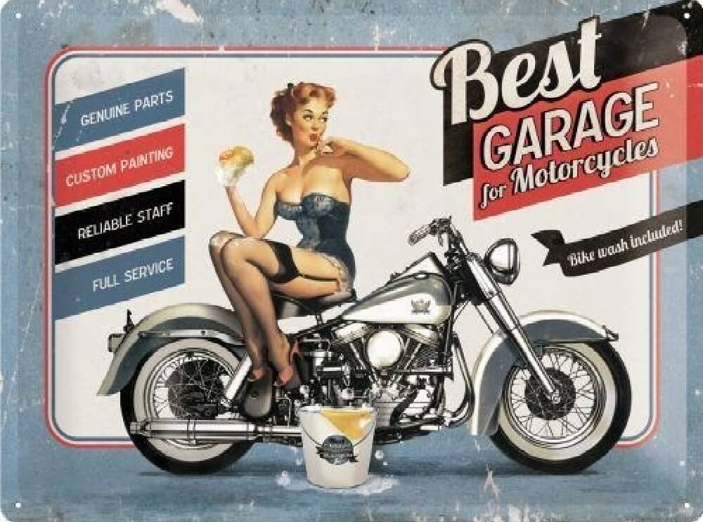 Best Garage metalen wandbord