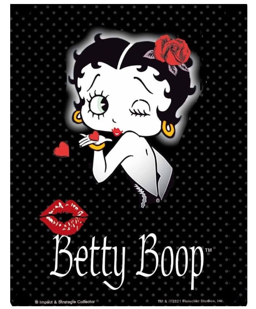 Betty Boop wandplaat Hand Kiss - wandbord