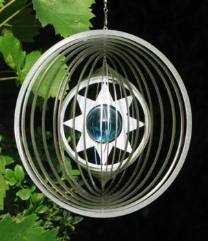 Wind spinner Ster in cirkel met 35 mm kogel