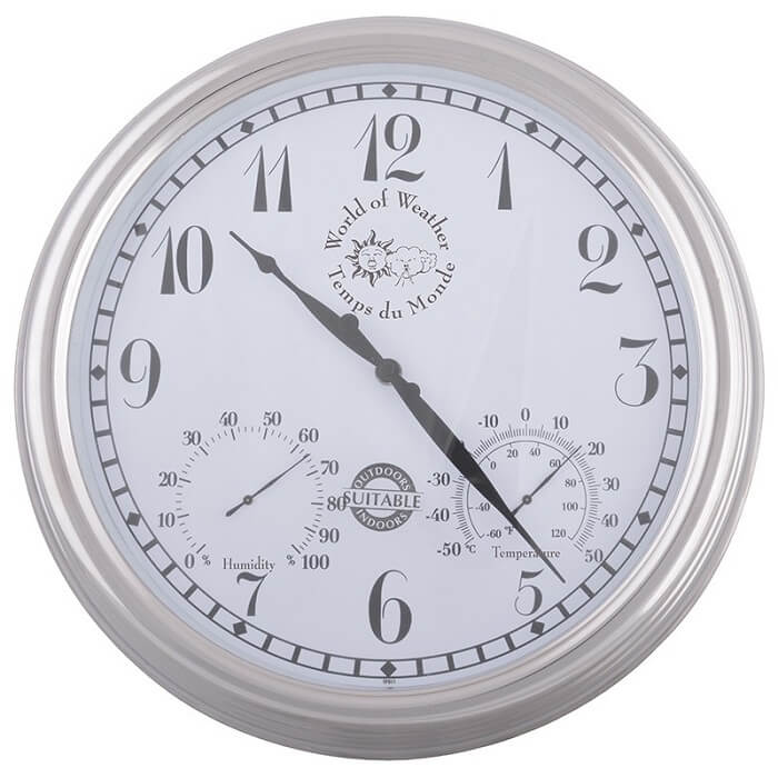 Buitenklok thermometer en hydrometer - Esschert Design