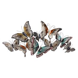 Wanddecoratie gekleurde vlinders