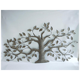Wanddecoratie olijfboom van metaal