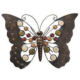 Vlinder gekleurd wanddecoratie