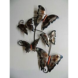 Wanddecoratie bonte vlinders