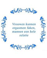 Vrouwen kunnen .. / Delfts Blauw