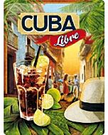 Cuba Libre reclame wandbord