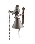 Gietijzeren deurbel vogel met kettinkje / Esschert Design
