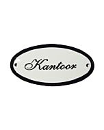 Emaille deurbordje Kantoor ovaal