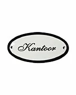 Emaille deurbordje Kantoor ovaal