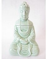 Oliebrander mediterende Boeddha jade