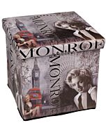 Opvouwbare poef Monroe kopen? Cadeaushop DecoAction.nl