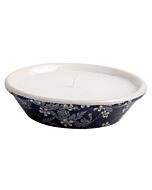 Schaal met kaars groot Blue Blossom / Esschert Design