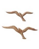 Mango hout zeemeeuwen set 