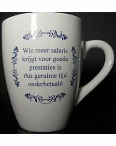 Wie meer salaris krijgt ... / Delfts Blauw