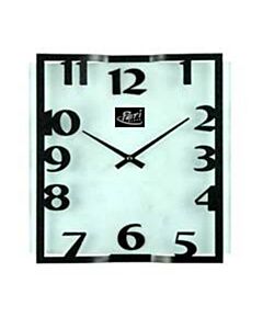 Wall clock square metal glas / Periglass
