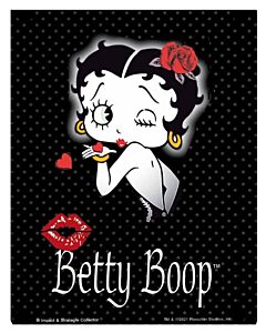 Betty Boop wandplaat Kiss