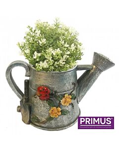 Plantenbak gieter kunststof ornament
