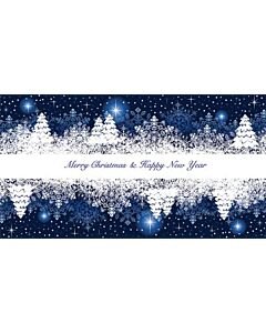 Candlecover Blue Christmas CC-76