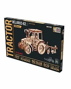 Eco Wood Art 3D Mechanische Puzzel Tractor Belarus