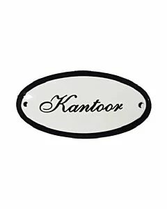 Emaille deurbordje Kantoor ovaal