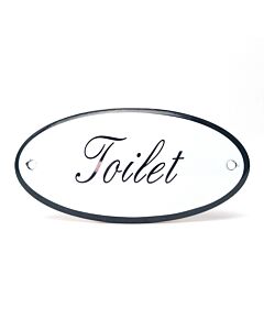 Deurbordje gebold Toilet