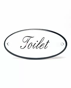 Deurbordje gebold Toilet