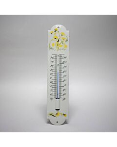 Emaille thermometer Paardebloem