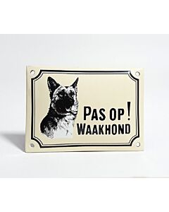 Waakhond bord Herdershond standaard