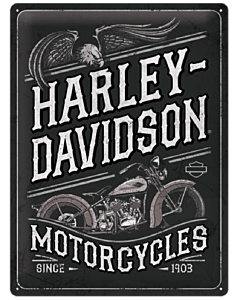 Wandplaat Harley Davidson Motorcycles Eagle