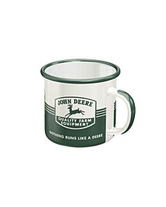 John Deere farm emaille mok 