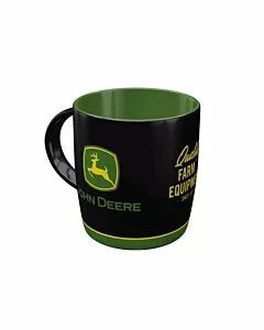 John Deere mok Logo Black | DecoAction.nl