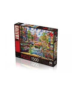 Legpuzzel Amsterdamse gracht 1500 stukjes