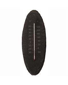 Leisteen thermometer ovaal kl. / Outhings