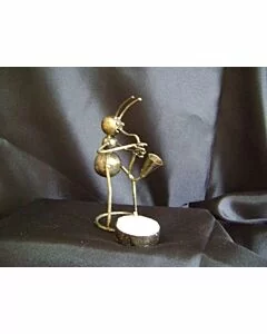 Muziek-mier waxinehouder Sax