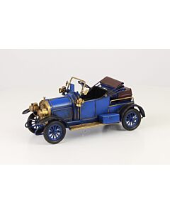 Miniatuurmodel tinnen blauwe Oldtimer